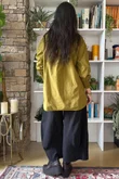 Paloma Tela Peter Pan Blouse Mucky Olive